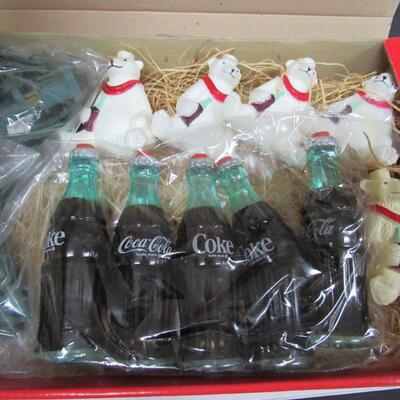 Vintage 1994 Coca Cola Christmas Tree Lights and Covers, MIB, Never Used