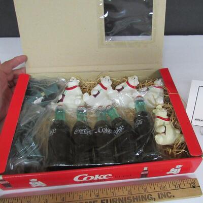 Vintage 1994 Coca Cola Christmas Tree Lights and Covers, MIB, Never Used