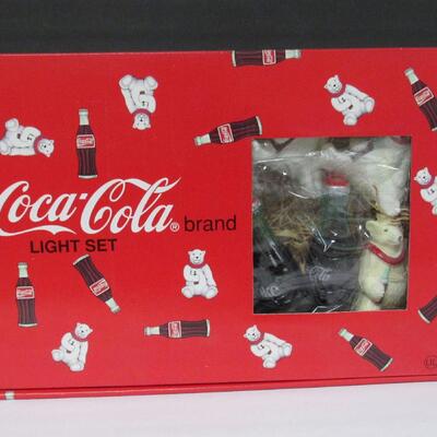 Vintage 1994 Coca Cola Christmas Tree Lights and Covers, MIB, Never Used