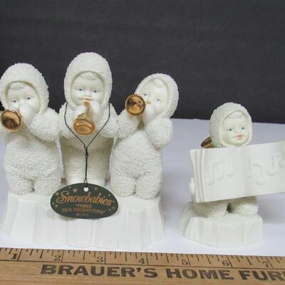 Dept 56 Snowbabies, Three Tiny Trumpeteers, MIB