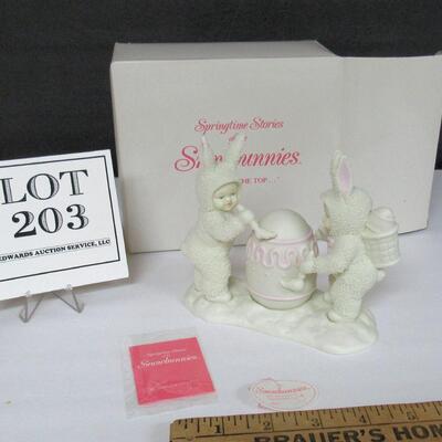 Dept 56 Snowbunnies, I Will Paint The Top, MIB