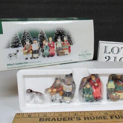 Dept 56 Sitting in Camden Park, Set of 4, MIB, Retired