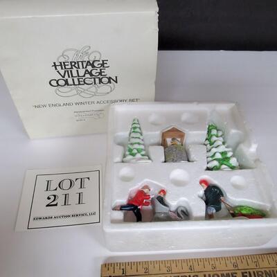Dept 56 New England Village Winter Accessories Set, 5 pc