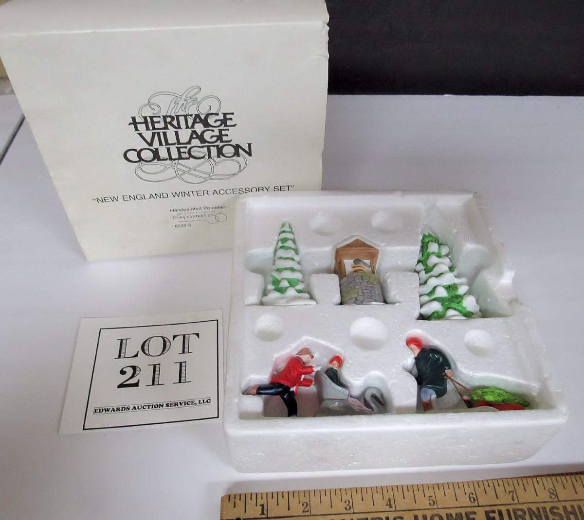 Dept 56 New England Village Winter Accessories Set, 5 pc | EstateSales.org