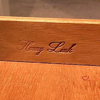 HENRY LINK ~ BALI HAI ~ Faux Bamboo Style Desk & Cushion Chair