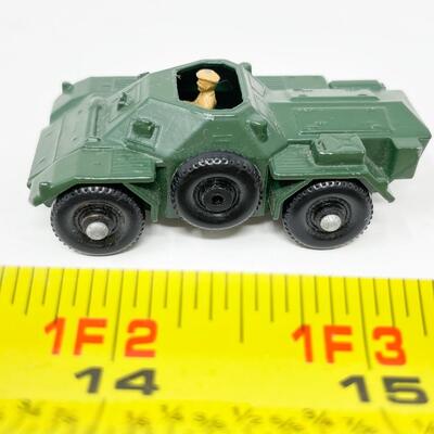 VINTAGE LESNEY MATCHBOX SERIES NO. 61 - ARMY FERRET SCOUT CAR W/ BOX
