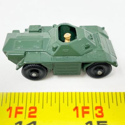 VINTAGE LESNEY MATCHBOX SERIES NO. 61 - ARMY FERRET SCOUT CAR W/ BOX