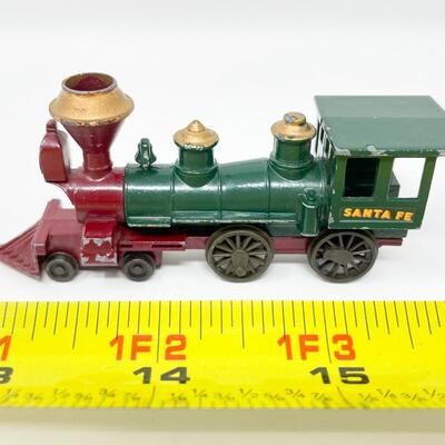 VINTAGE LESNEY MATCHBOX â€œMODELS OF YESTERYEARâ€ NO. 13 - SANTA FE AMERICAN LOCOMOTIVE 4-4-0