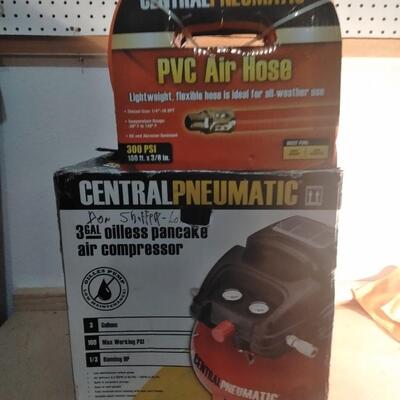 LOT 20 NEW CENTRAL PNEUMATIC PANCAKE AIR COMPRESSOR