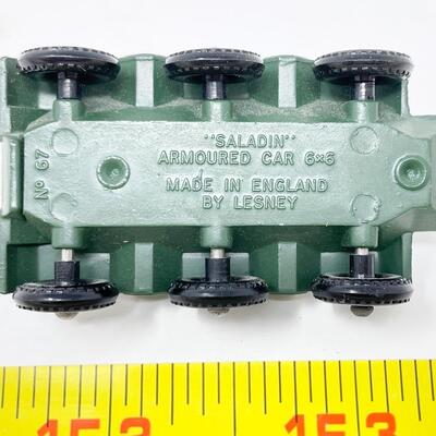 VINTAGE LESNEY MATCHBOX NO. 67 - â€œSALADINâ€ ARMOURED CAR 6X6