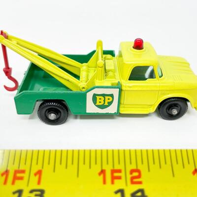 VINTAGE LESNEY MATCHBOX SERIES NO. 13 - BP DODGE WRECK TRUCK W/BOX