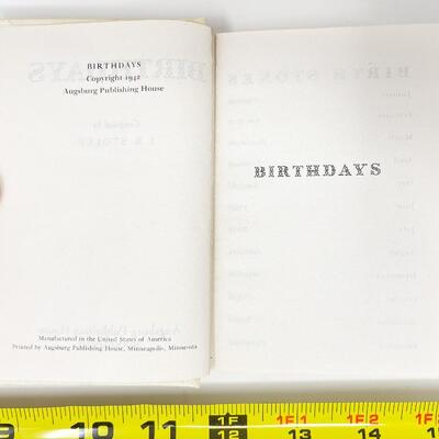 1942 â€œBIRTHDAYSâ€ CALENDAR BOOK
