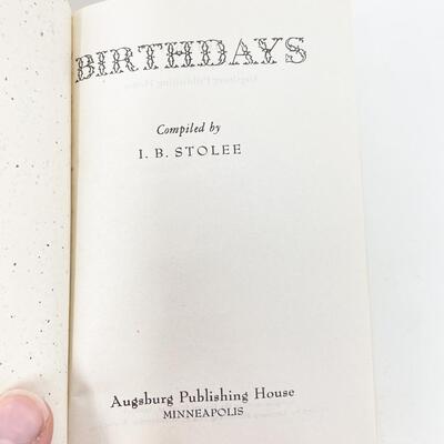 1942 â€œBIRTHDAYSâ€ CALENDAR BOOK