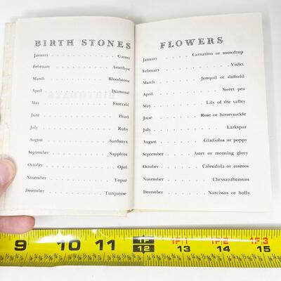 1942 â€œBIRTHDAYSâ€ CALENDAR BOOK