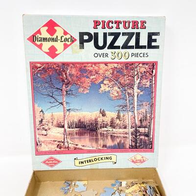 VINTAGE 300+ PC PUZZLE â€œCANJILON LAKEâ€
