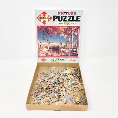 VINTAGE 300+ PC PUZZLE â€œCANJILON LAKEâ€