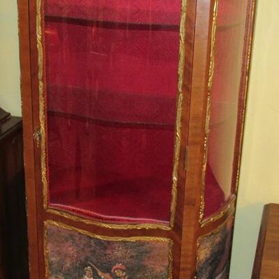 LOT 8 - ANTIQUE FRENCH DISPLAY CABINET