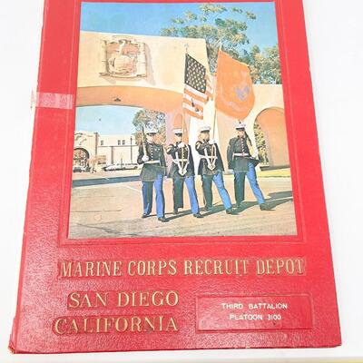 MARINES THIRD BATTALION PLATOON 3100 HANDBOOK, PHOTO, & DIPLOMA - SAN DIEGO, CALIFORNIA