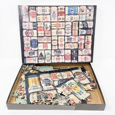 SPRINGBOK BEER CAN JIGSAW PUZZLE - 18â€ X 22.5â€