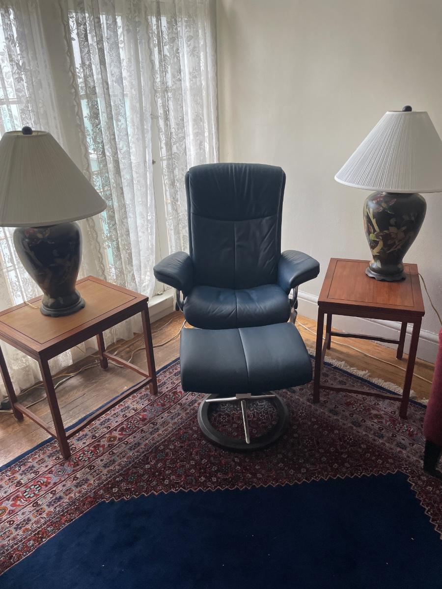 Norwegian made Stressless Lounge Chair with Ottoman