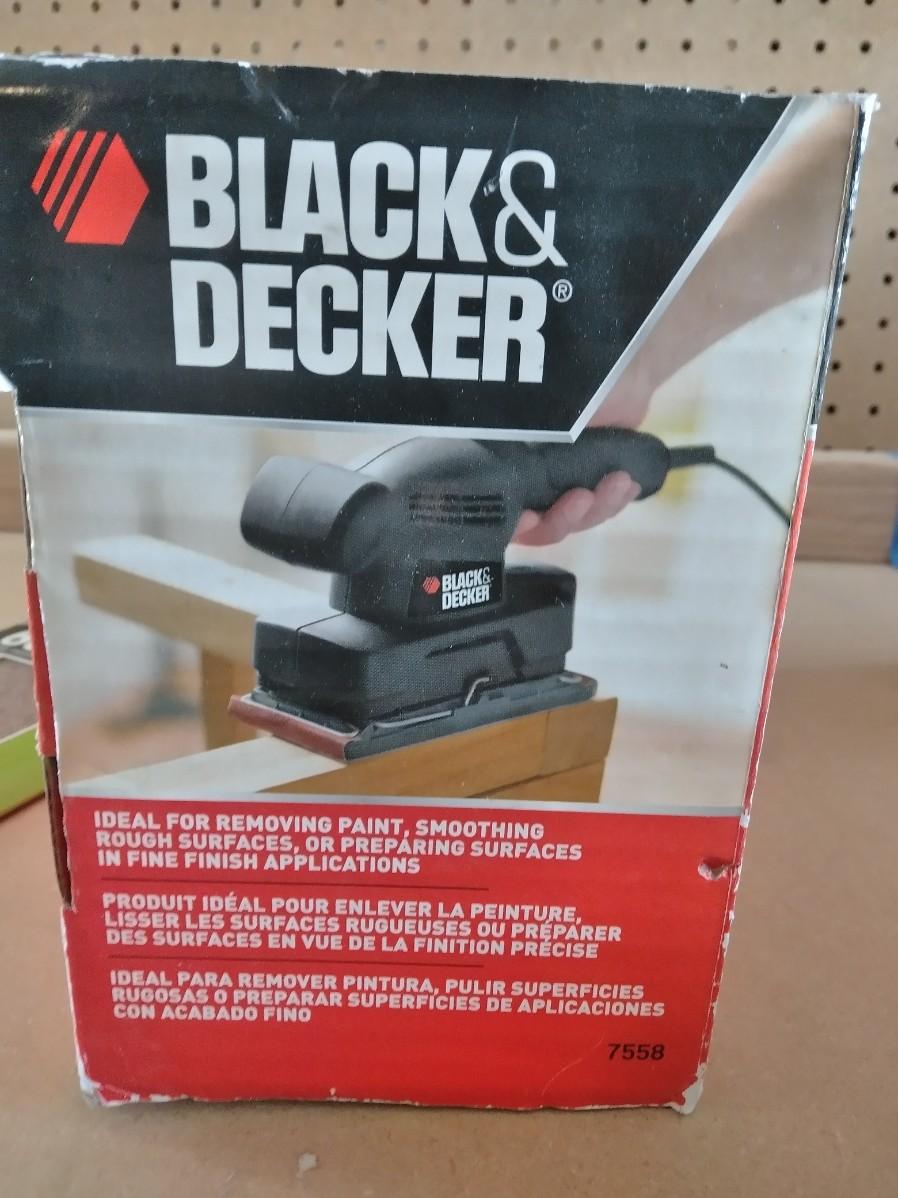 LOT 199 BLACK AND DECKER 1 3 SHEET FINISHING SANDER EstateSales