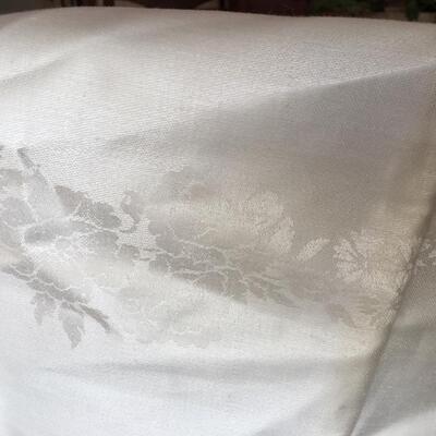 Irish linen double damask tablecloth