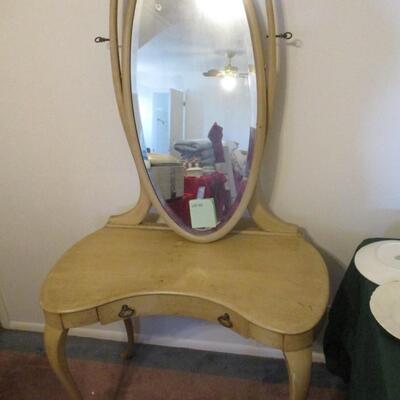 French Provincial Vanity & Mirror