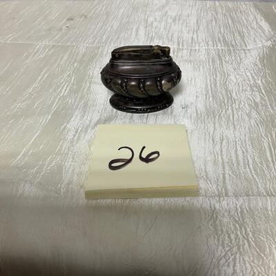 Ronson Crown vintage silver plated table lighter