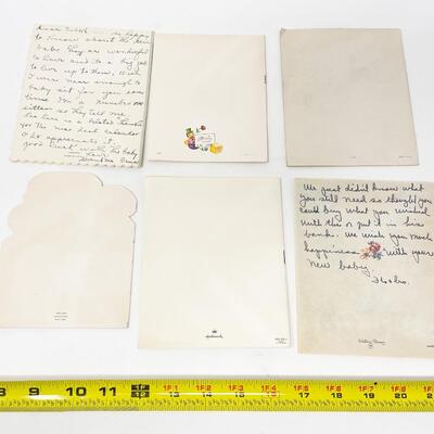 VINTAGE â€œNEW BABYâ€ GREETING CARD BUNDLE #2