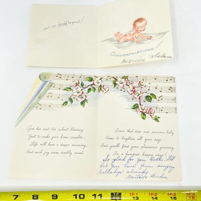 VINTAGE â€œNEW BABYâ€ GREETING CARD BUNDLE #3