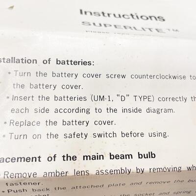 VINTAGE SUPERLITE 3-IN-1 UTILITY FLASHLIGHT
