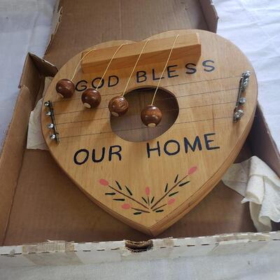 God bless our home chime hand made 11x12