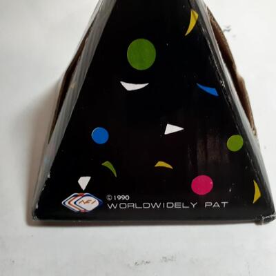 Vintage worldwidely pyramid paper weight