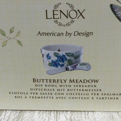 Lenox butterfly meadow dip bowl with spreader