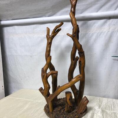 Wood resin & rock home decor