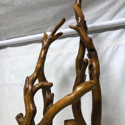 Wood resin & rock home decor