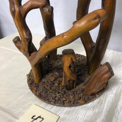 Wood resin & rock home decor