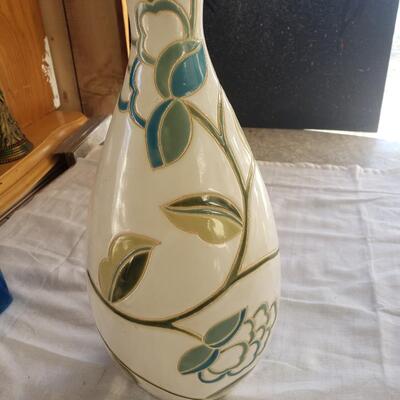 Ceramic flower pot heavy 16x8