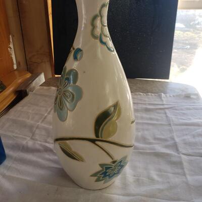Ceramic flower pot heavy 16x8