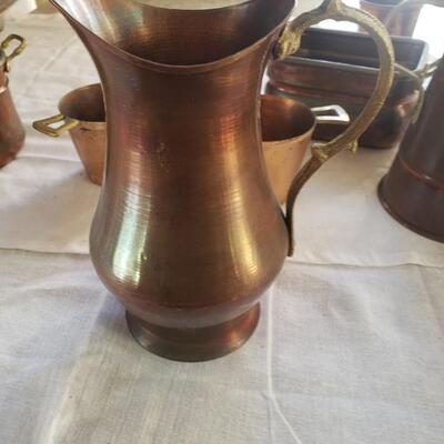 Copper lot 7 items 8 inch and smaller