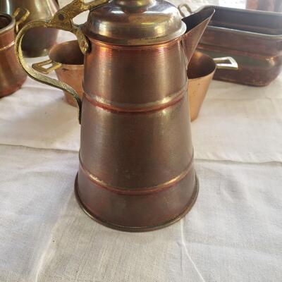 Copper lot 7 items 8 inch and smaller