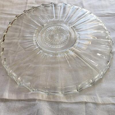 Crystal serving dish 13 inch