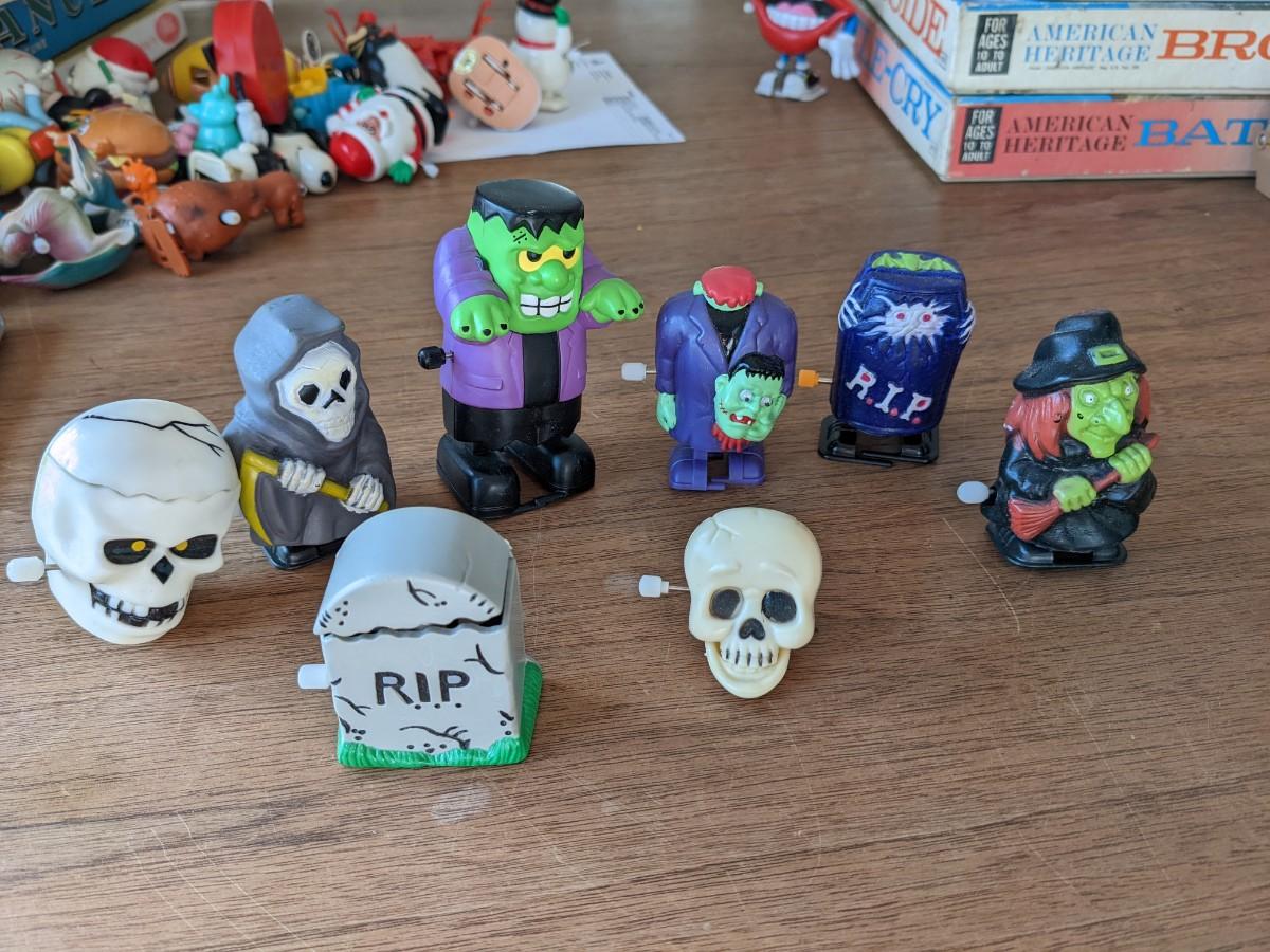 Collection of Halloween Wind up Toys