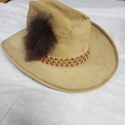 corderoy cowboy hat XL