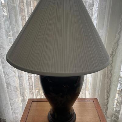 A Pair of Floral Table Lamps