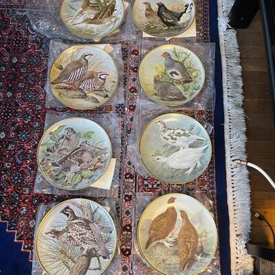 Lot of Collector Plates.- Game Birds of the World