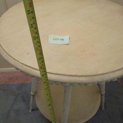 Two tiered side table