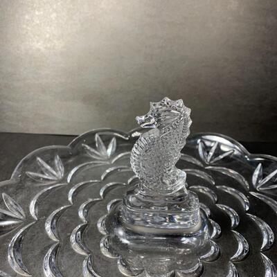 Waterford Crystal SeaHorse Server with box
