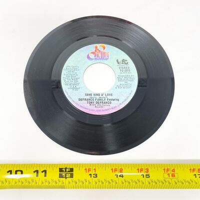 1973 45 RPM DE FRANCO FAMILY TC-2070 "ABRA-CA-DABRA/SAME KIND A' LOVE" VINYL RECORD SINGLE