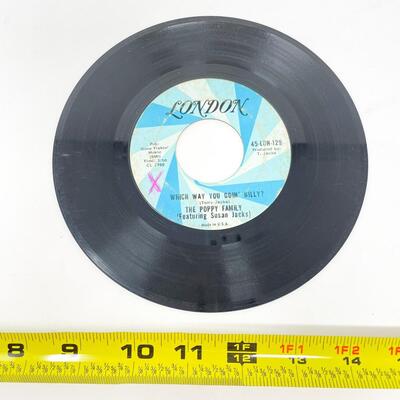 45 RPM THE POPPY FAMILY 45-LON-129 "ENDLESS SLEEP/WHICH WAY YOU GOIN' BILLY?" VINYL RECORD SINGLE